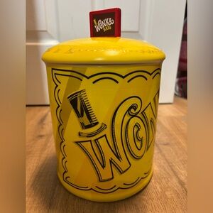 Yellow Wonka Candy Jar
